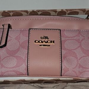 Coach Pink Signature Clutch